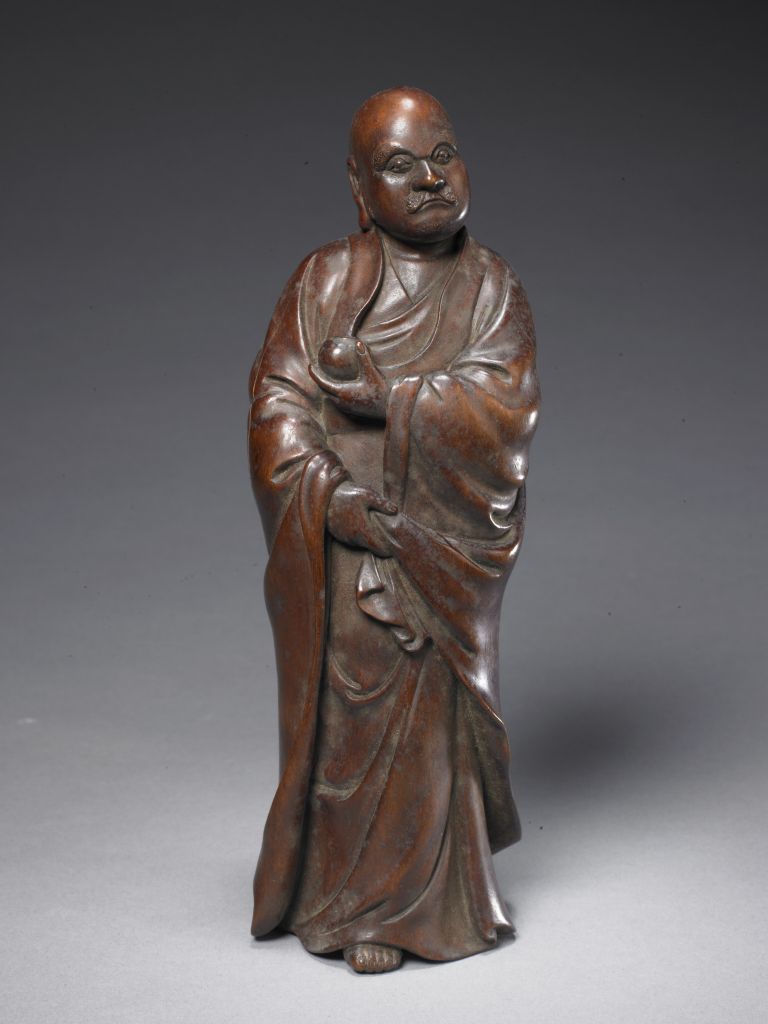 图片[1]-Huang Bingxun’s wooden statue of Dharma-China Archive